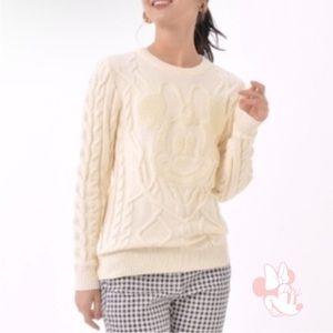 Disney Minnie Mouse Parks Exclusive Cable Knit Sweater